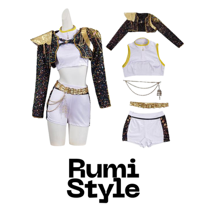 Kpop Demon Costume Sparkle Set